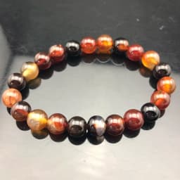 Chakra Quartz Crystal Agate Bracelet Men 8mm Natural Stone Lava Tiger Eye Black Onyx Healing Beaded Yoga Bangle Women Jewelry