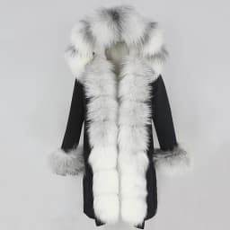 OFTBUY X-long Parka Waterproof Outerwear Real Fur Coat Winter Jacket Women Natural Fox Fur Hood Luxury Outerwear Detachable New