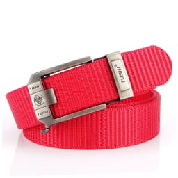 HSSEE New Casual Belt for Men 3mm Tight Nylon Tactical Outdoor Belt Metal Automatic Buckle Jeans Waistband Girdle Male Gift