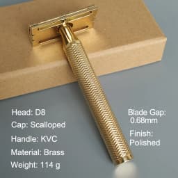 Dscosmetic D8/S9 Brass Double Edge Safety Razor CNC MADE