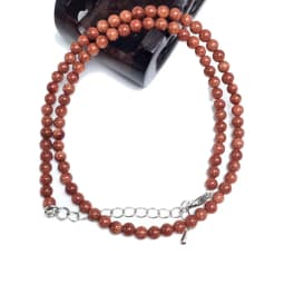 Ladies Natural Labradorite Tiger Eye Stone Agate 4mm Beads Necklace Collier Femme Choker Wedding Bridal Jewelry Party Gifts