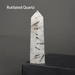 7-8cm Natural Crystal Point Quartz Rainbow Wand Crystal Column Rose Quartz Rock Mineral Specimen Home Decor Reiki Healing stone