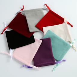 Velvet Jewelry Drawstring Bag with Silk for Wedding Party Candy Jewelry Organizer Gift Pouches Earring Bracelets Packaging Pink