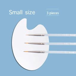 JOWOART 9 Pcs Very Fine Tip Nylon Hair Watercolor Paint Brush Transparent Acrylic Rod Hook Line Pen Stroke Pen for Beginners Art