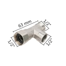 1/2" BSP Male/Female Thread Stainless Steel Tee/ Elbow/Straight/ /Plug Connector Water Coupler Plumbing Fitting Reducing Adapter