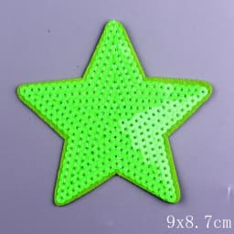 Pulaqi 14 styles Sequined star Patches Sticker On Clothes Iron on Heart Appliqued Sewing Garment Jeans Decor Embellishment DIY