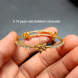 20 Styles Dubai Gold Color Baby Bangles For Kids Baby Promotion Sale Child Birthday Gifts Children'S Bracelets