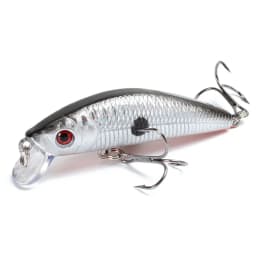 1PCS Laser Hard Crankbait Slow Sinking Fishing Lures 7cm 8.2g Pesca Japan Artificial Plastic Bait Wobbler Pike Fishing Tackle