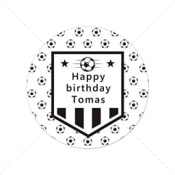 Football Soccer Theme Party Decor Stickers Labels Customize Text Happy Birthday Personalized Stickers Soccer Party Decor