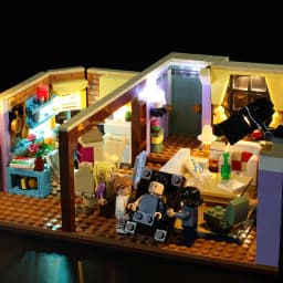 Led Lighting Kit For LEGO 10292 The Friends Apartments Blocks Building (NOT Include Model)