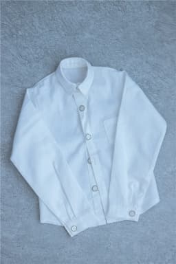 BJD Doll Clothes T-shirt Boys Handsome Stand Collar Top White Black Classic Color All-match 1/3 SD13 SD17 Gift Doll Accessories