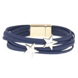 WELLMORE Leather Bracelets for Women Simple Star Multilayer Wide Wrap Bracelet 6 Size 18 Colors Female Jewelry Wholesales
