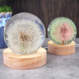DIY Crystal Epoxy Resin Mold One-in-one Ball Small Night Lamp Multi-size Round Night Light Set Silicone Molds For Epoxy Resin