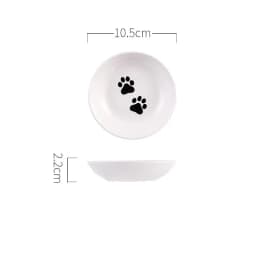 New Creative Cute Cat Small Saucer Shape Mini Plate Ceramics Cartoon Dish Creative Snack Plate Chinchilla Squirrel Hedgehog Bowl