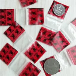 1" x 1" 5Mil Colored Pink Baggies 100pcs Mini Zip lock bags 1010 Clear Plastic Bags Y028
