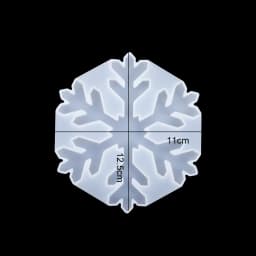 New Christmas Multi Shapes Snowflake Pendant Silicone Mold Hanging Epoxy Resin Mould For DIY Christmas Tree Decor Jewelry Making