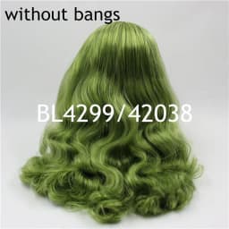 DBS blyth doll icy wig rbl scalp and dome pink hair pale purple yellow hair green wig for DIY custom doll anime toy