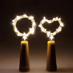 10PCS 2M 20LED Wine Bottle Cork String Light AAA Powered Copper Wire Bottle Stopper Garland Light DIY Wedding Party Light