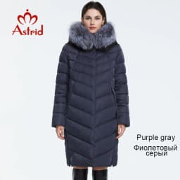 Astrid 2023 Winter new arrival down jacket women with a fur collar loose clothing outerwear quality women winter coat FR-2160