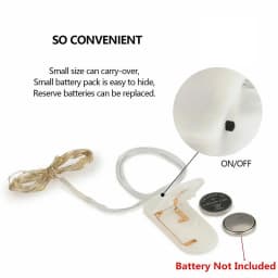 6Pcs LED String Light 1M 2M 3M Battery Operated LED Fairy Garland Lights for Wedding Christmas Festival Party Home Decoration