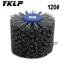 1 pcs 120*100*20mm Nylon Abrasive Wire Drum Polishing Wheel Electric Brush for Woodworking Metalworking Grit 80/120/180/240/320