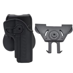 Belt Holster with MOLLE Platform, Pistol Gun Carry Case, Tactical Hunting Airsoft Waist Holster for Beretta 92, 92FS