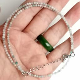Cute and Simple Lapis Lazuli Crystal Quartz 2mm Mini Beads Pendant Necklace Handmade Nepal Jewelry Girls Choker Necklace