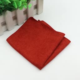 Solid Soft Microsuede Handkerchiefs Woven White Pink Red Blue Pocket Square Mens Casual Square Pockets Handkerchief Towels