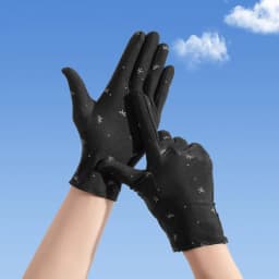 Summer Women Sunscreen Sun Protection Ice Silk Thin Breathable Anti-UV Soft Outdoor Driving Cycling Cute Lovely Quick Dry Gloves