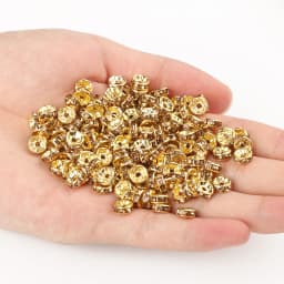 50pcs Brass Crystal Rhinestone Spacer Beads 4/6/8mm Gold Silver AB Color Rondelle Jewelry Makings Findings Bracelet Accessories