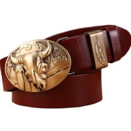 red 2020 solid brass buckle high quality camel belts for men leaf cow 3.8 cm wide strap girdle full grain 100% genuine leather