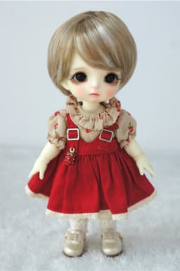 1/12 1/8 OB11 Doll Wigs D28053 3-4inch 4-5inch 5-6inch Enfant Cut Synthetic Mohair BJD Hair Lati Yellow &White Tiny Accessories