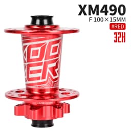 KOOZER XM490 Front Hub NBK 2 Bearing Cube Bushings 100x9MM 100x15MM 28/32/36 Holes Black Red