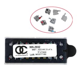 Orthodontic Brackets 1 Pack Metal Mini Roth Slot 022 345 3 Hooks Dental Braces For Teeth MBT 018 Dentist Materials Dentistry