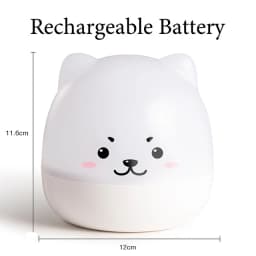 Starry Sky LED Projector Lamp Cute Bear Music Box Night Light Rotatable Bedside Lamp Kids Gifts USB Rechargeable For Bedroom