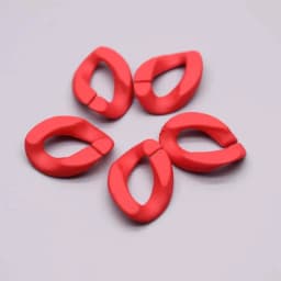 Acrylic Hand Paint Multi Color Twisted Assembled Parts Beads For Women Frosted Resin Pendant Necklace Jewelry Accessorie Finding