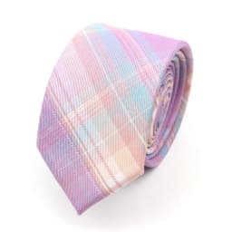 Men's Check Stripe 6cm Tie 100% Cotton Neckties Gift For Man Plaid Series Wedding Party Gift Accessories Women's Anime Tie