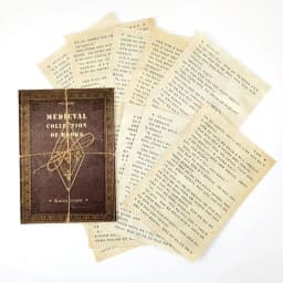 10pcs/pack Large Size Medieval Vintage material Paper Dairy DIY Scrapbooking Album Decoration Paper Office Supplies