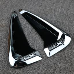 Shark Gills 3D Stickers Side Fender Vent Decoration Car-Styling Auto Accessories For BMW Xdrive Emblem Logo X5 F15 X5M F85 LOGO