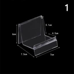 1PCS Acrylic Transparent Display Shelf Mobile book Wallet Glasses Rack single/double layers Jewellery Display Stand Packaging