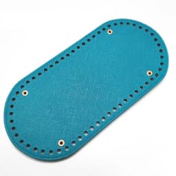 25x12cm Bag Bottom Oval Leather Bottoms with Holes Bag Accessories Handmade PU DIY Part for Handbag Crossbody Messenger Bags