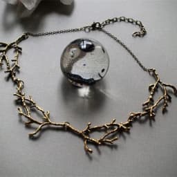 Gothic Gold Colour Antler Branches Necklace Witch Fantasy Forest Punk Jewelry Creativity Classical Wedding Magic Gift Women New