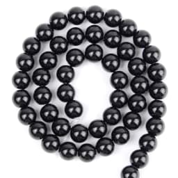 Natural Dull Polished Black Agates Onyx Stone Spacer Round Bead For Jewelry Making 4-12 MM DIY Bracelets Accessories Wholesale