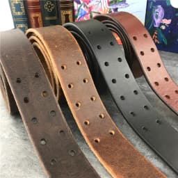 43MM Wide Double Buckle Belt Leather Belts Without Buckles Men Belt Ceinture Mens Leather Belts Without Buckles Jeans Belt SP18