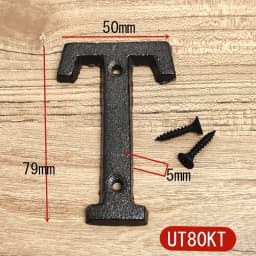 Metal Letters House Numbers Retro 3D Sign Cafe Wall Creative Cast Iron Decoration Doorplate Digital Arabic Furniture Hardware