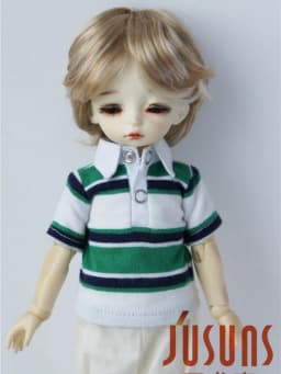 Doll Wigs JD075 1/6 1/8 1/4 1/3 Short Boyish Cupid Curls Synthetic Mohair BJD Wigs 5-6' 6-7' 7-8' 8-9' OB11 YOSD Doll Hair
