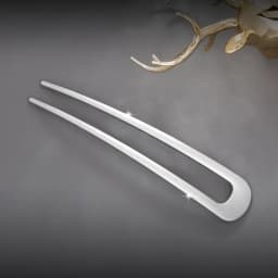 Trendy Metal U Shape Hair Stick Ponytail Holder Hair Accessories For Women Silver Gold Color Simple Shell Korean Forks Hairpin