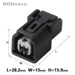 1 Set 2 Pin Sumitomo Auto Fuel Injector Electronic Waterproof Black Connector Plug For CB400 Accord 6189-6904