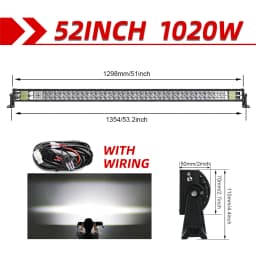 CO LIGHT 22" 32" 42" 52"inch Led Light Bar Work Light 12D 420W 620W 820W 1020W 2-Row 4x4 Truck ATV Car Offroad Driving Lig