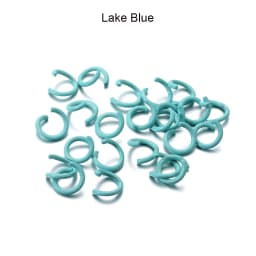 100Pcs/Lot 1.2x8mm Colorful Metal Jump Rings Split Ring Connector For DIY Jewelry Finding Making Accessories Wholesale Supplies